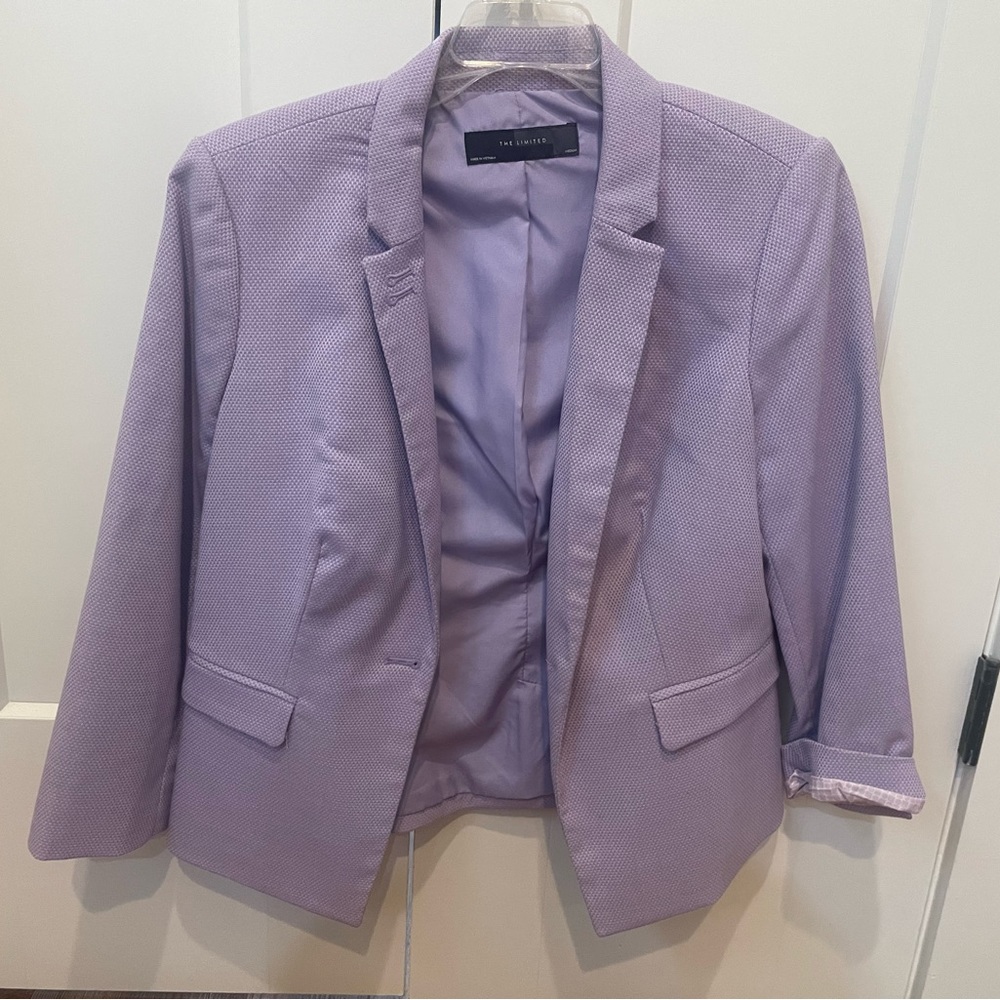 The Limited- lined, Periwinkle blazer, like new